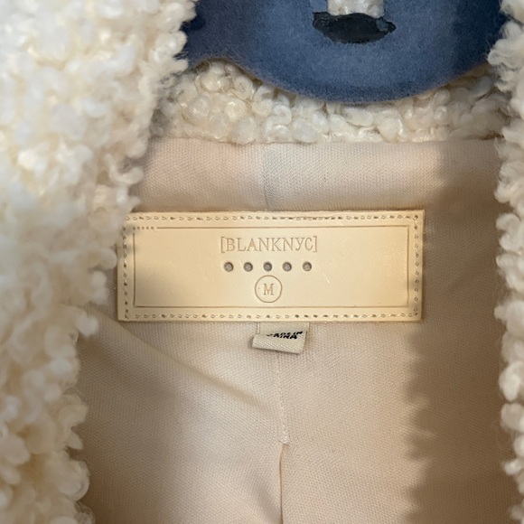 Blank NYC Cream Sherpa Jacket - Picture 4 of 6